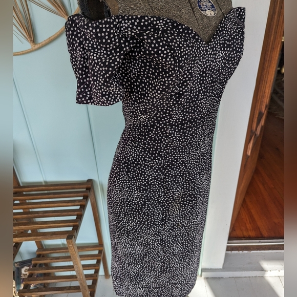 All that Jazz Dresses & Skirts - Vintage Polka Dot Wiggle Dress
